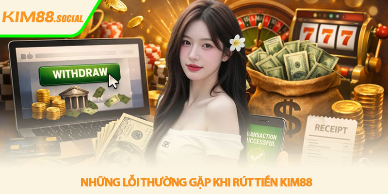 Rút tiền Kim88 - Hướng dẫn nhận tiền nhanh an toàn chi tiết 4 Những lỗi thường gặp khi rút tiền Kim88